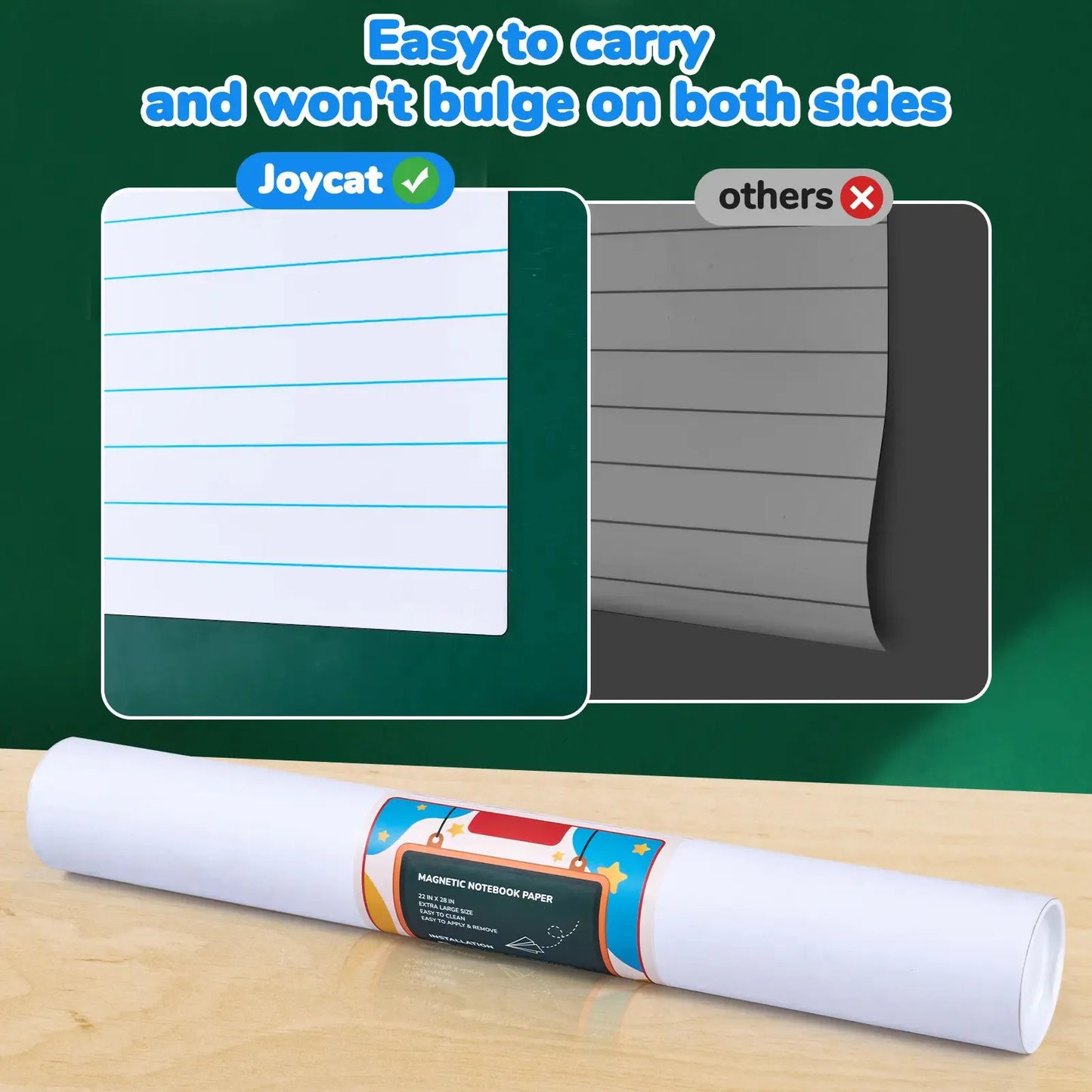 📝✨Giant Magnetic Lined Paper Whiteboard 28” x 22” – 🧑‍🏫💕Perfect for Teaching, Writing Practice, To-Do Lists & Daily Planning( ✨ Write, Wipe & Reus)