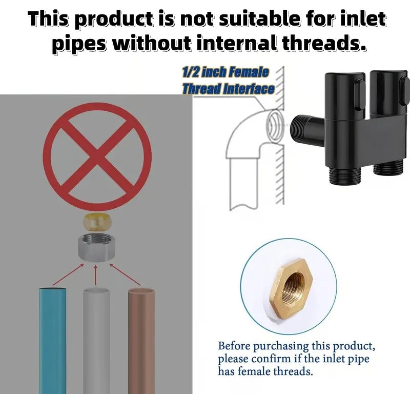Free Shipping 🎉 1-In-2-Handheld Out Dual Control Valve Bidet Sprayer for Toilet