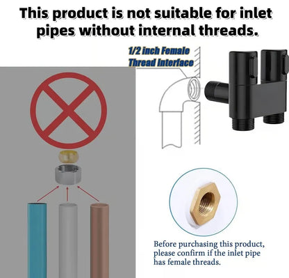 Free Shipping 🎉 1-In-2-Handheld Out Dual Control Valve Bidet Sprayer for Toilet