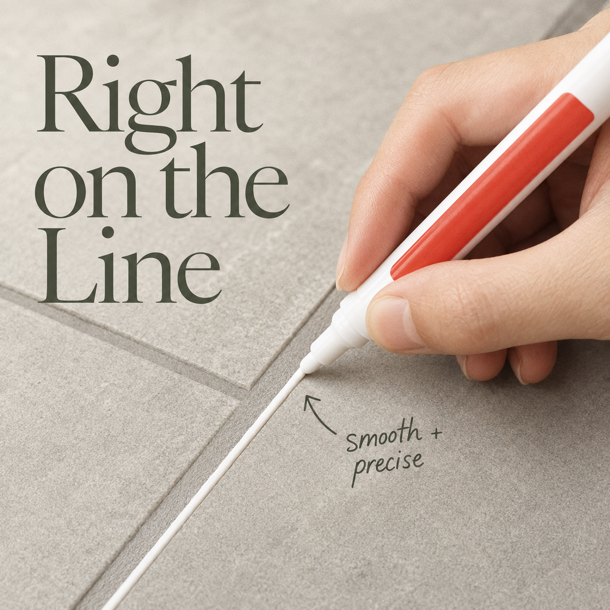 Anti-Mold Waterproof Tile Grout Repair Pen – Quick-Dry Grout Color Restorer