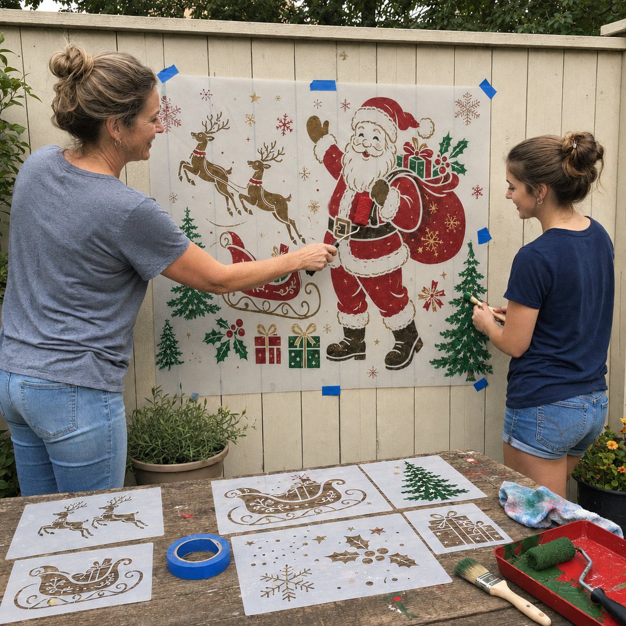 🔥Last Day 49% OFF 🌿Garden Bloom Wall Stencil Kit✨
