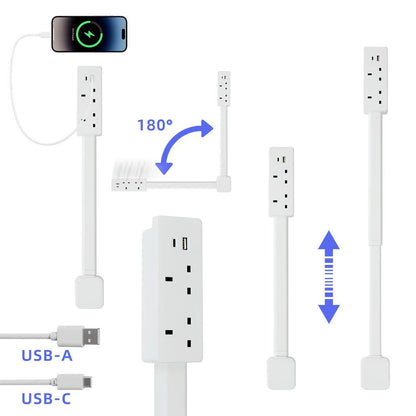 🔌 Rotating Wall Outlet Extender – Bring Hidden Outlets Within Easy Reach