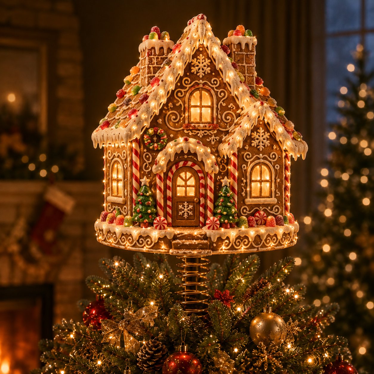 Lighted Christmas Tree Topper Collection – 7 Festive Character Designs
