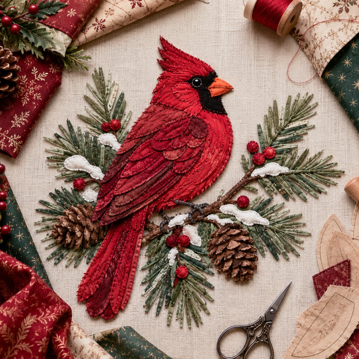 🔥LAST DAY 55% OFF - 🎄🎅Christmas Patchwork Fabric DIY Decor Kit