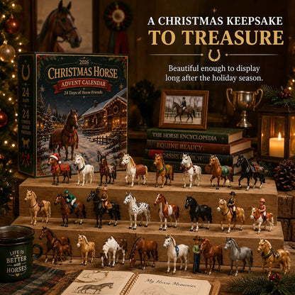 🐴 LAST DAY 49% OFF – 24 Days of Horse Friends Advent Calendar | 24 Unique Collectible Horse Figures & Equestrian Surprises for a Magical Christmas Countdown 🎄✨