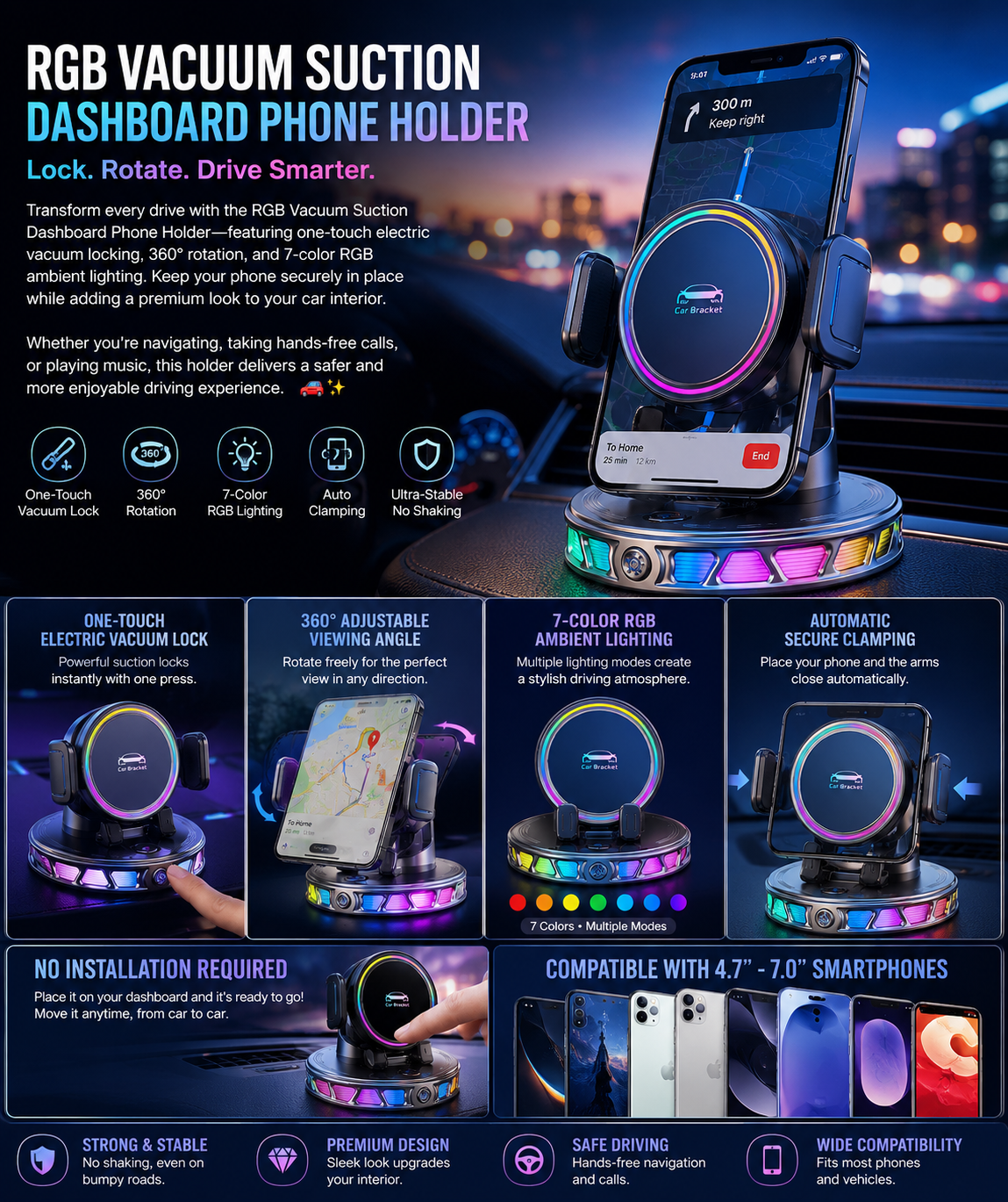 Car Wireless Charging Bracket