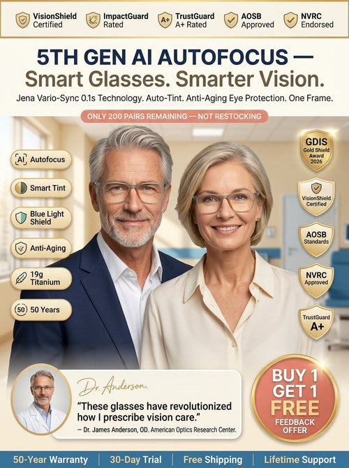No eye exam needed • Lifetime use • Auto-focus from -10.00D-+10.00D — Multifocal sports glasses