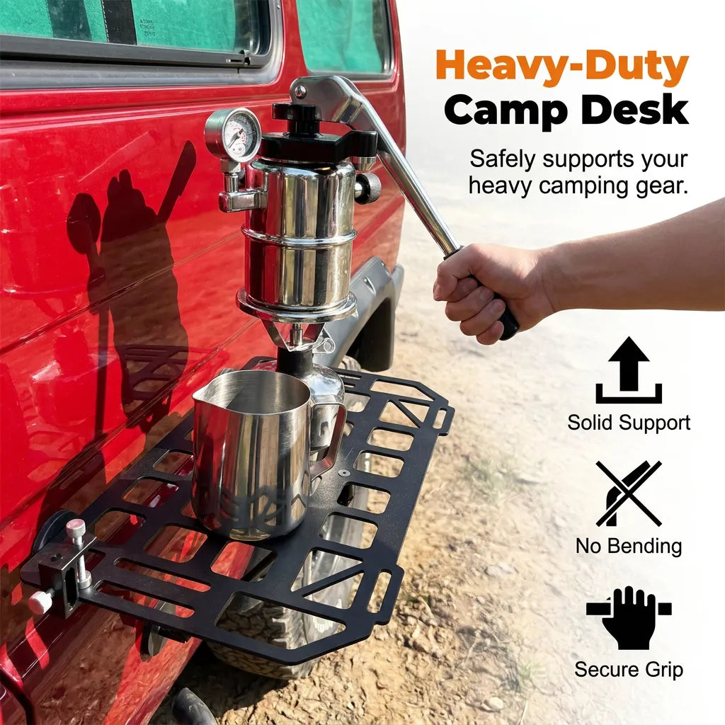 Heavy-Duty Magnetic Vehicle Side Table | Portable Grid Camp Desk