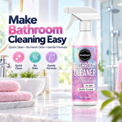✨ Bathroom Cleaner Spray – Quick Clean for Sinks, Tubs & Toilets 🚿