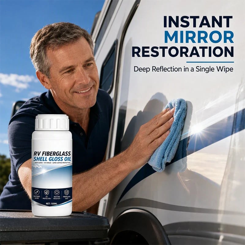 💯 RV Fiberglass Gloss Oil Shine Restorer