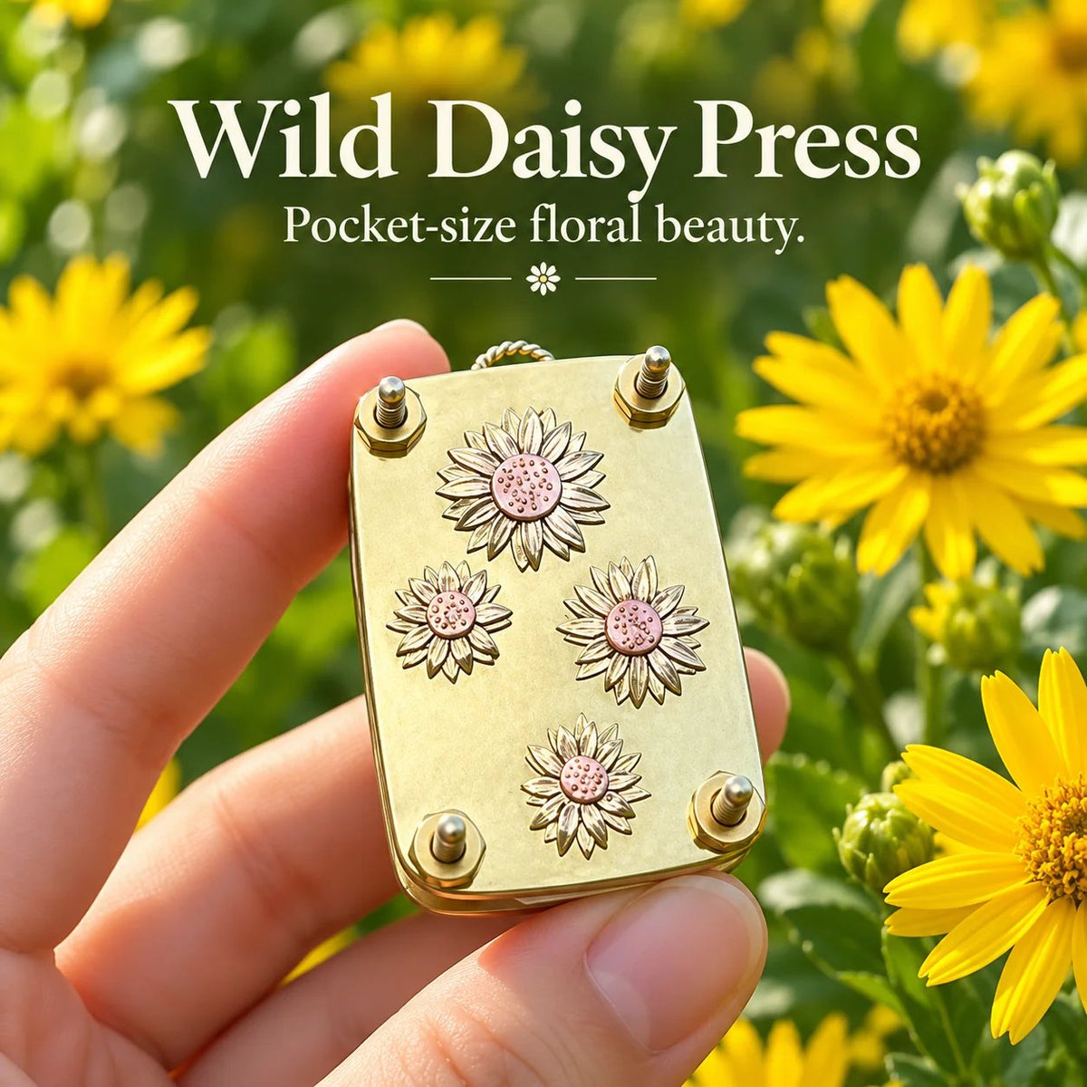 🌸 Mini Portable Flower Press | Pocket-Sized Botanical Press for Small Blooms, Petals & Keepsake Crafts 🌿