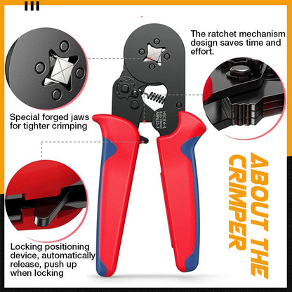 🔥 Hot sale 50% OFF🔥Multifunctional Cold Pressing Electrician Crimping Pliers Set