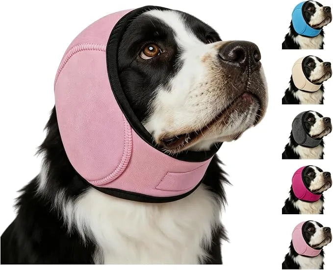 Calming Dog Ear Wrap | Noise-Reducing Ear Protection for Grooming, Bathing & Fireworks