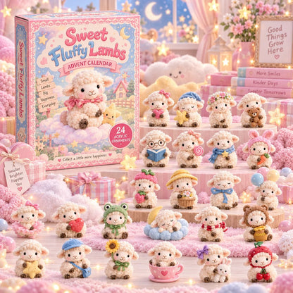 🔥HOT SALE🔥CHRISTMAS KICKOFF 49% OFF - Sweet Fluffy Lambs Advent Calendar 2026 - 24-Day Festive Countdown
