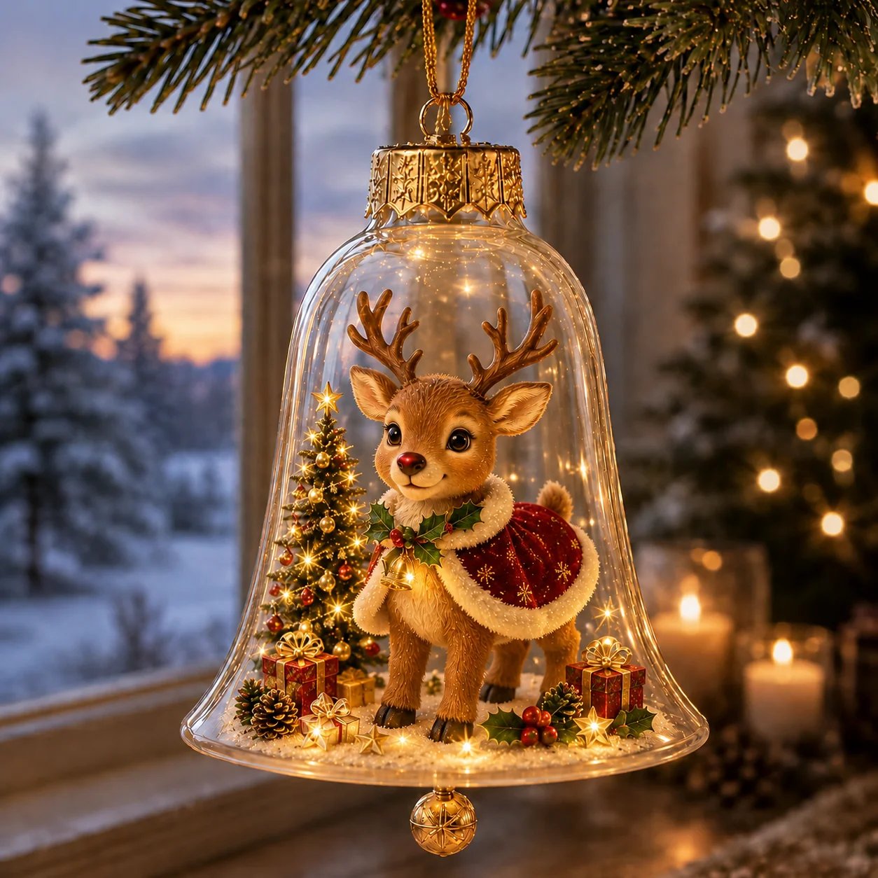 🔥HOT SALE🔥Limited time 69% OFF -✨🎄 Glowing Christmas Story Ornament – Light-Up Mini Holiday Scene