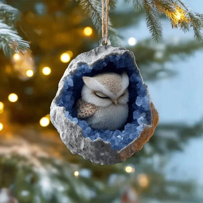 🎄 Woodland Geode Animal Ornaments | 10 Christmas Designs