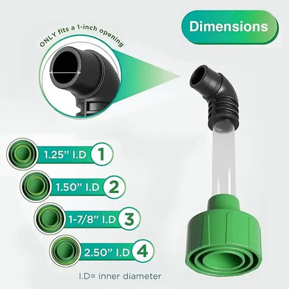 AC Drain Line Cleaner Adapter Evacuates & Unclog AC Drain Line