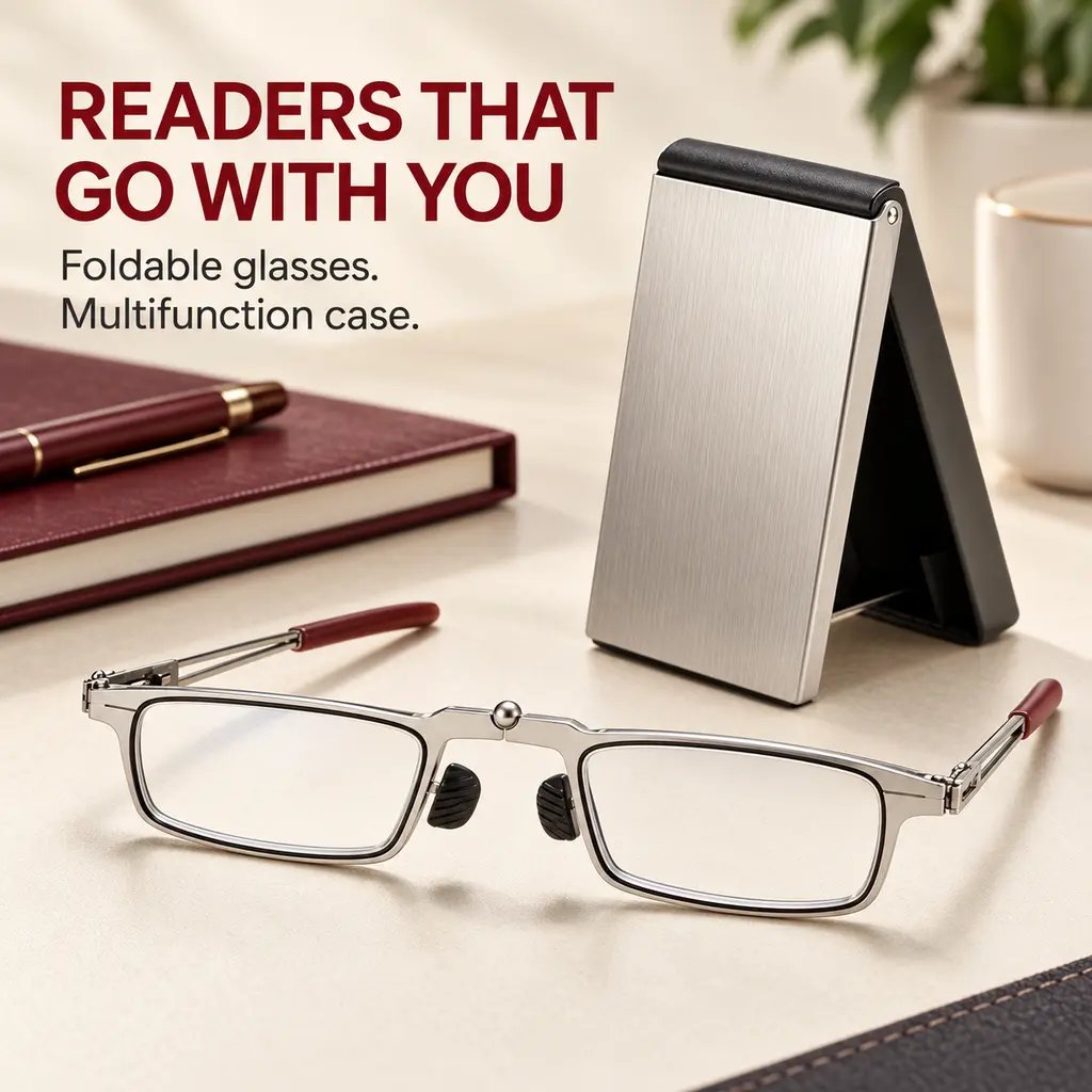 👓 Pocket-Sized Reading Glasses – Foldable, Compact & Easy to Carry