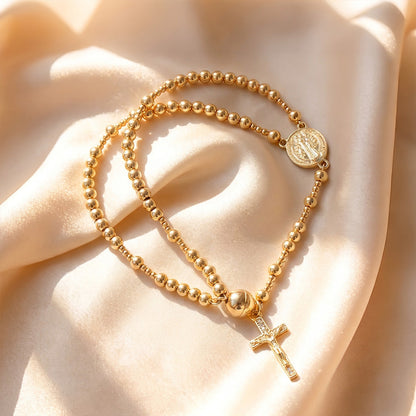 ✨Wear Your Faith Every Day ✝️🙏FaithLine Silver Rosary bracelets📿