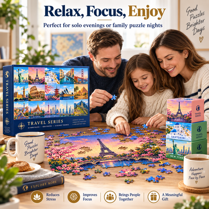 🌎 Travel the World One Puzzle at a Time – 🧩24 Mini Pack 1000-Piece Jigsaw Puzzle