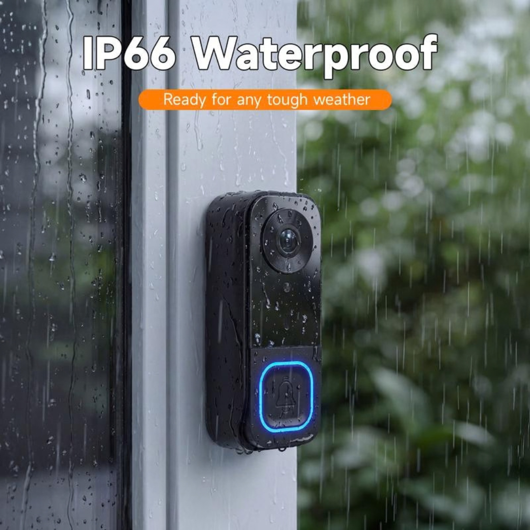🔔1080P Video Doorbell with 4.3″ Indoor Monitor— No App or Home Wi-Fi