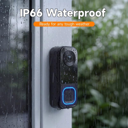 🔔1080P Video Doorbell with 4.3″ Indoor Monitor— No App or Home Wi-Fi