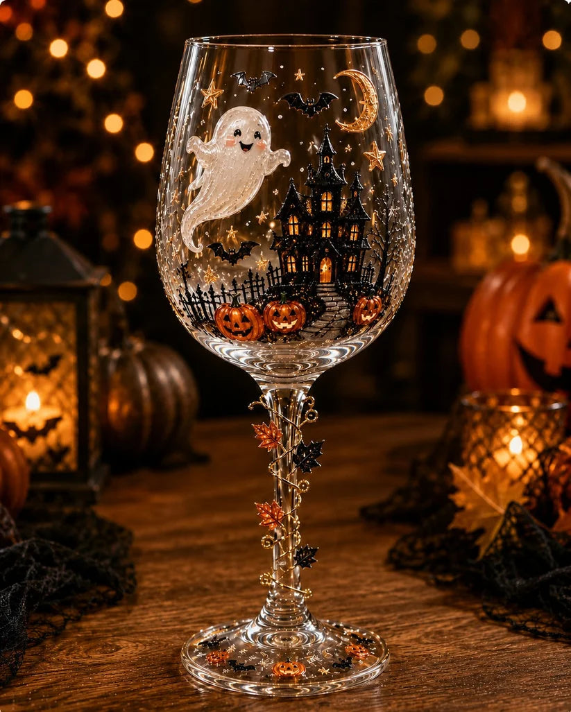 👻🎃Halloween Wine Glass Collection Gift Box Set