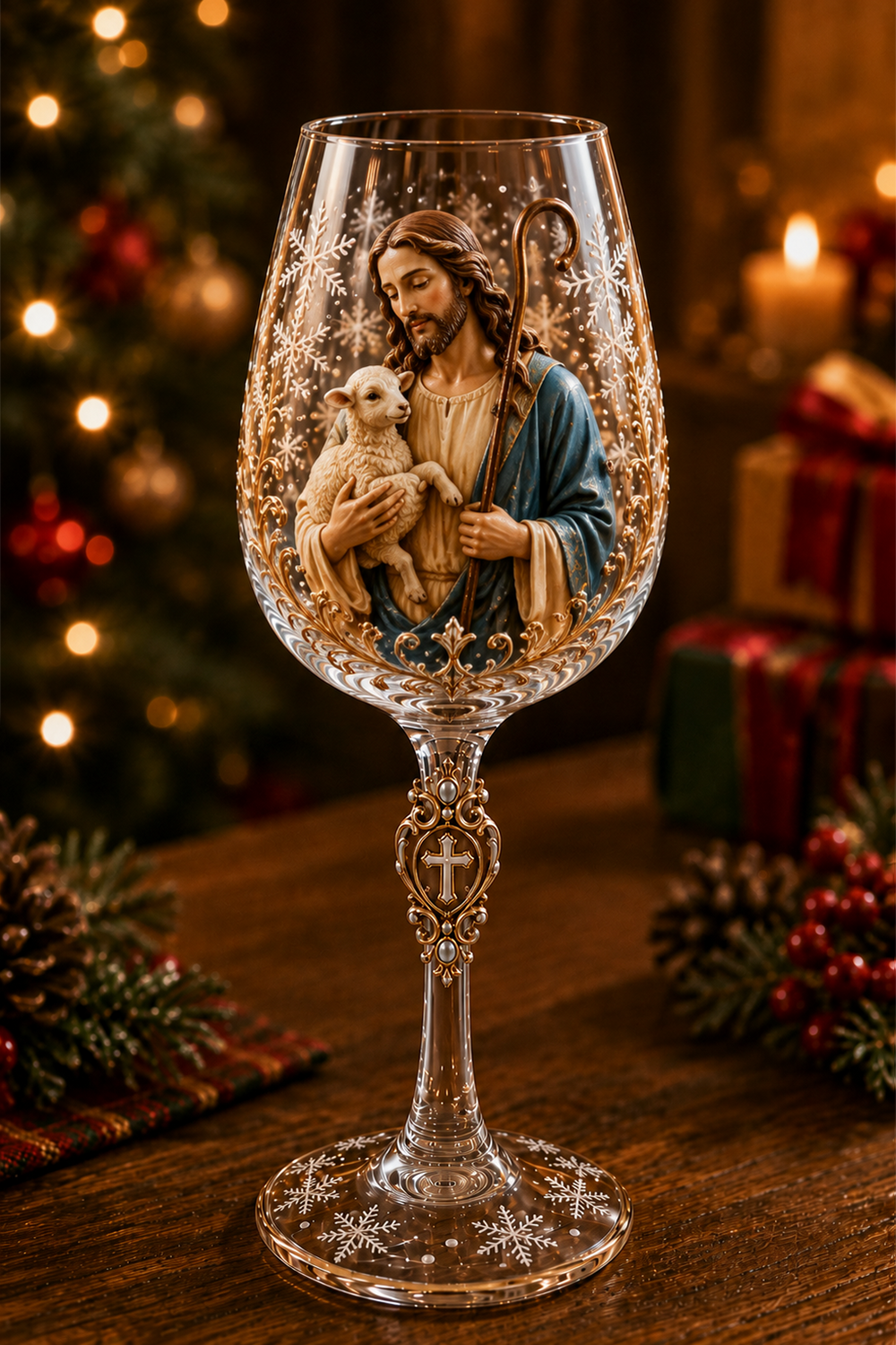 Good Shepherd Christian glass