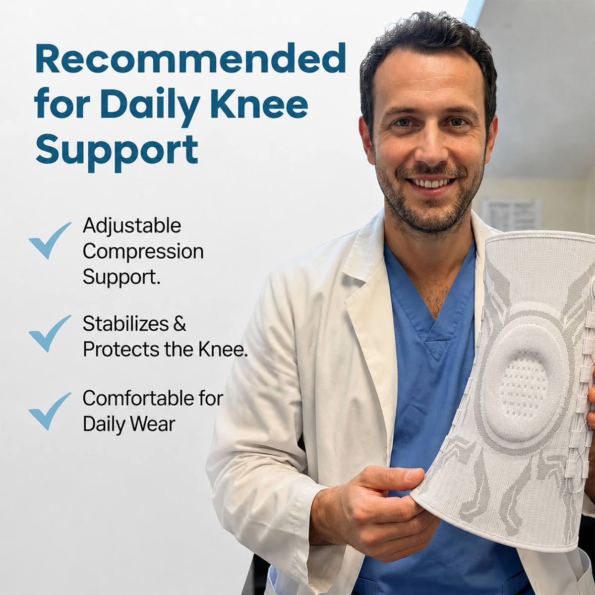 🦵 Not Just a Knee Sleeve — Adjustable Support That Fits You