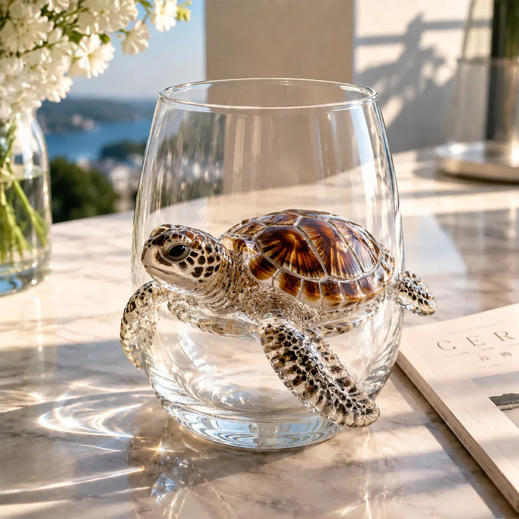 🌊Artisanal Blue Ringed Octopus Glassware
