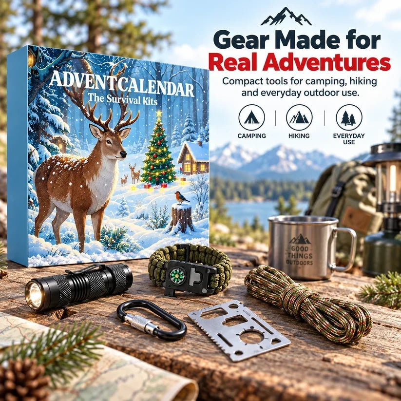 🎄 50% OFF Today! 24-Day Outdoor Gear Advent Calendar for Men