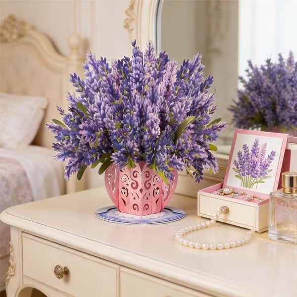 Forever-Blooming 3D Flower Pop-Up Card