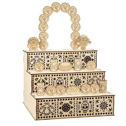 🎃Day of the Dead Wooden Altar Display Set