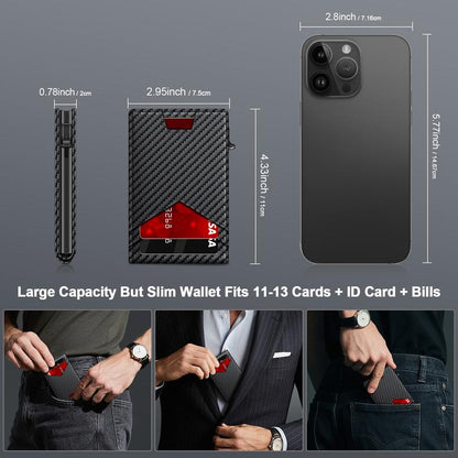 Slim Leather RFID Pop-Up Wallet with Cash Pocket (2026 Edition)