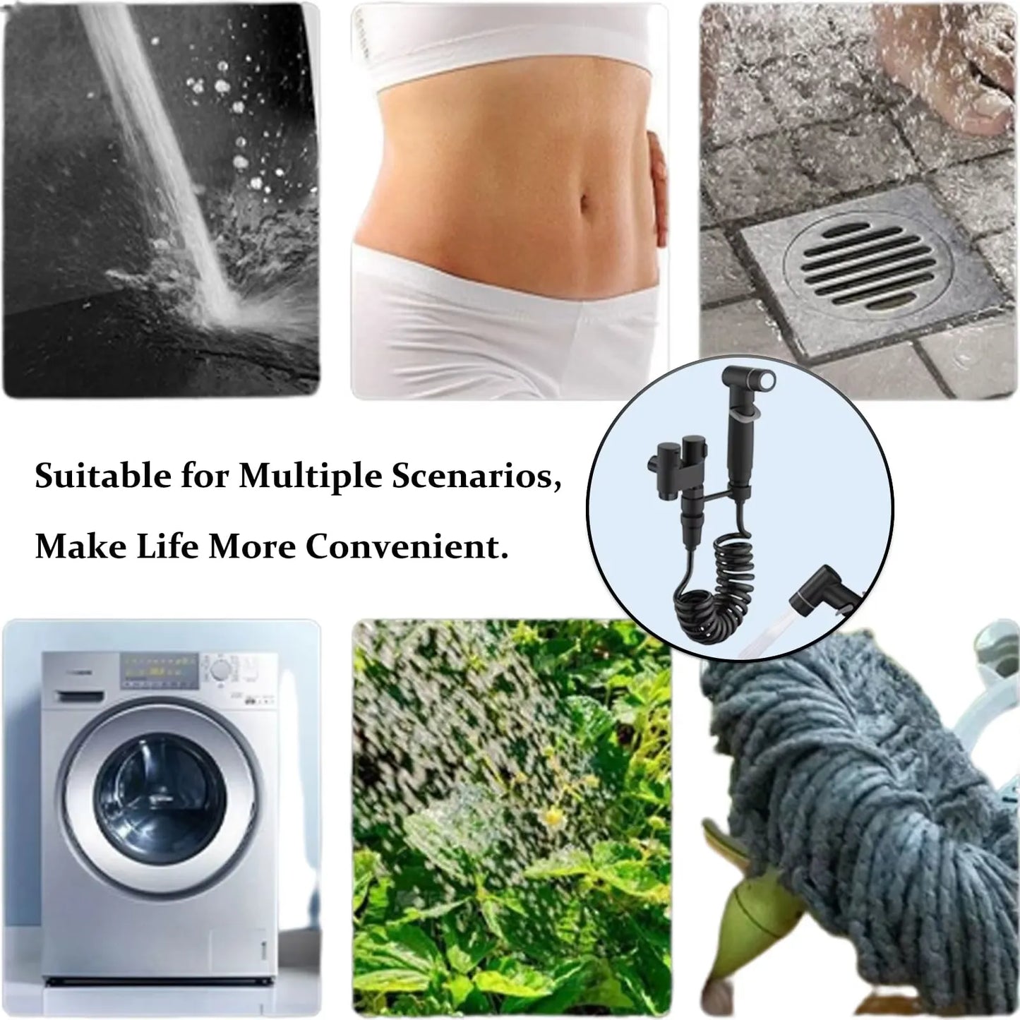 Free Shipping 🎉 1-In-2-Handheld Out Dual Control Valve Bidet Sprayer for Toilet