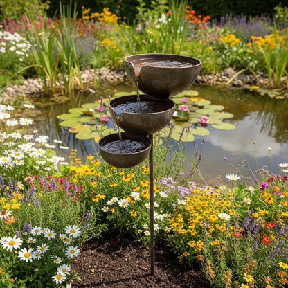 🔥Hot Sale🔥Bring Life Back To Your Garden – Rain Catcher Bird Bath 🌿🐦
