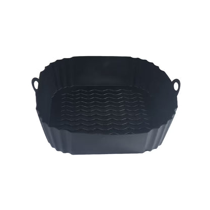 Reusable Air Fryer Silicone Liner 🍟 – 8' Nonstick Cooking Basket Insert