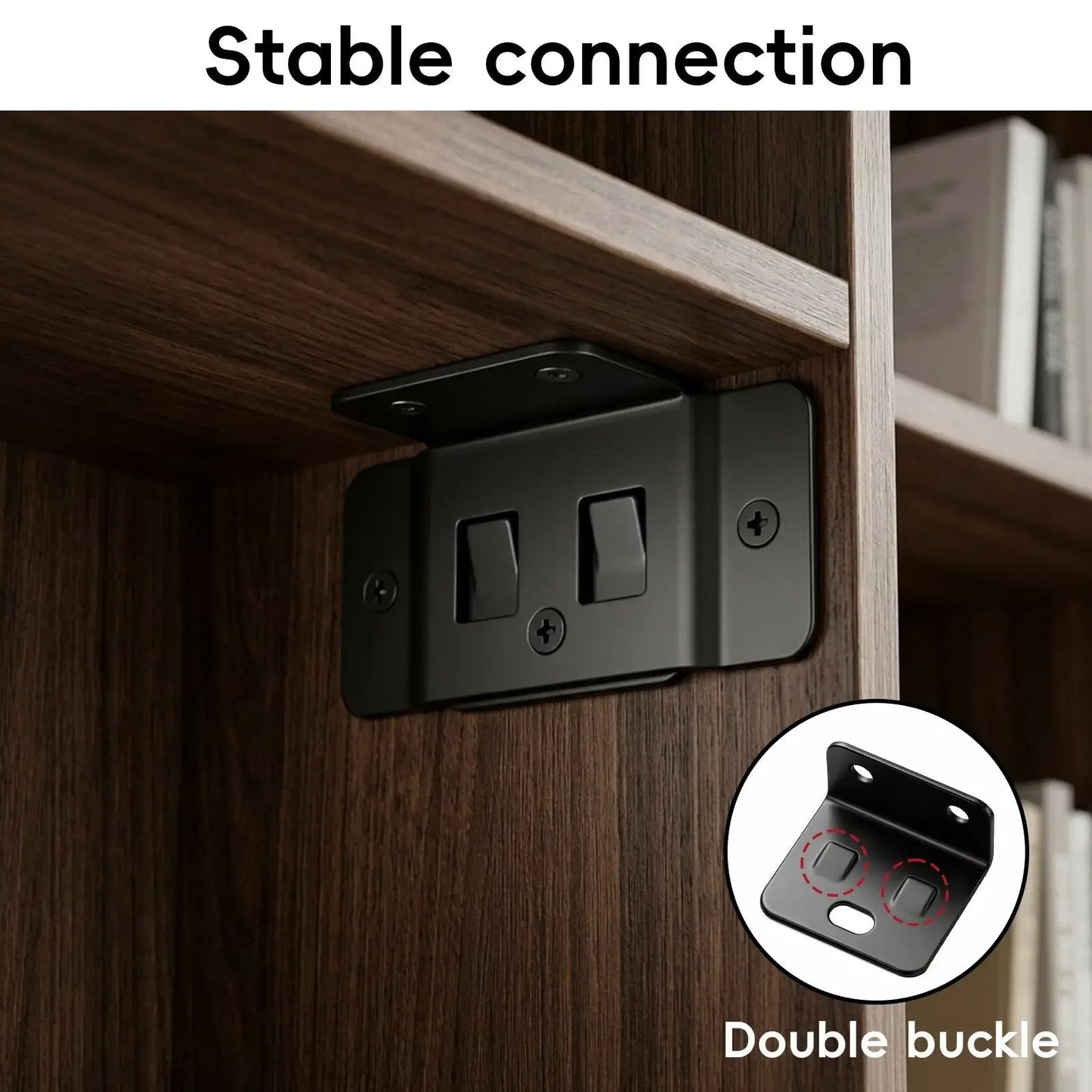 Quick Fitting Furniture Corner Brackets – Heavy Duty Stainless Steel L Shape Joint Fixing Brackets with Screws for Cabinets, Tables & Chairs Repair Kit