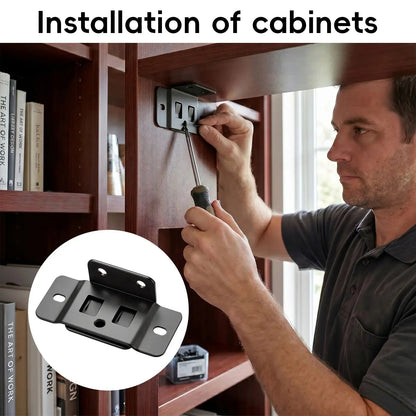 Quick Fitting Furniture Corner Brackets – Heavy Duty Stainless Steel L Shape Joint Fixing Brackets with Screws for Cabinets, Tables & Chairs Repair Kit