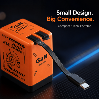 ⚡Retractable Charging Cable – Compact Self-Winding Cable for Travel, Desk & Everyday Use
