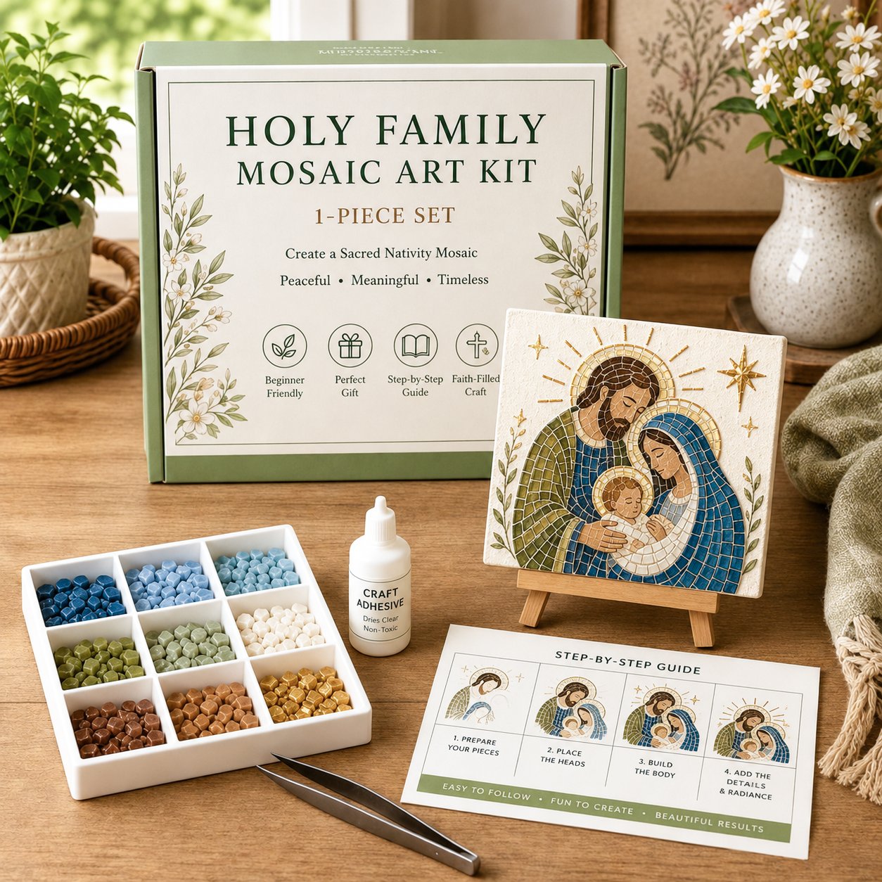 💥Nativity Sea Glass Art Kit
