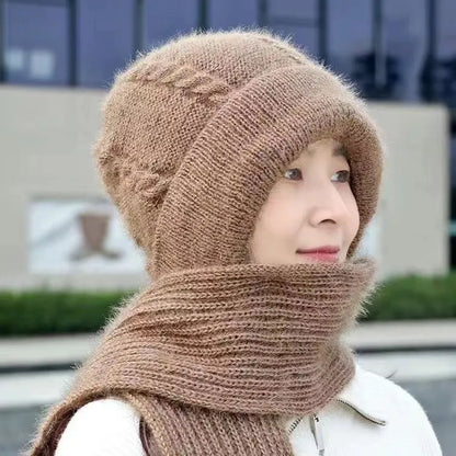 🎄Winter Versatile Knitted Hooded Scarf for Women