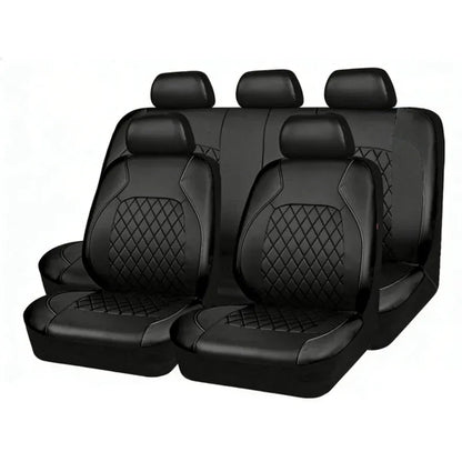⭐ 9-piece Universal Fit Leather Car Seat Cover Set