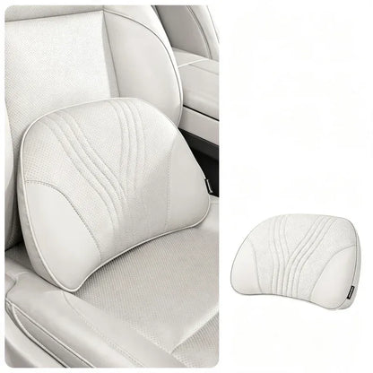 Premium Car Seat Headrest & Lumbar Support Cushion