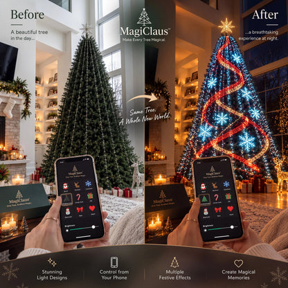 Smart Animated Christmas Tree Lights – App-Controlled LED Effects