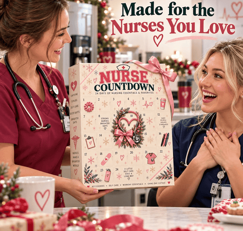 ❤️ CareHero™ 24-Day Advent Calendar – Heartfelt Holiday Countdown Gift for Nurses