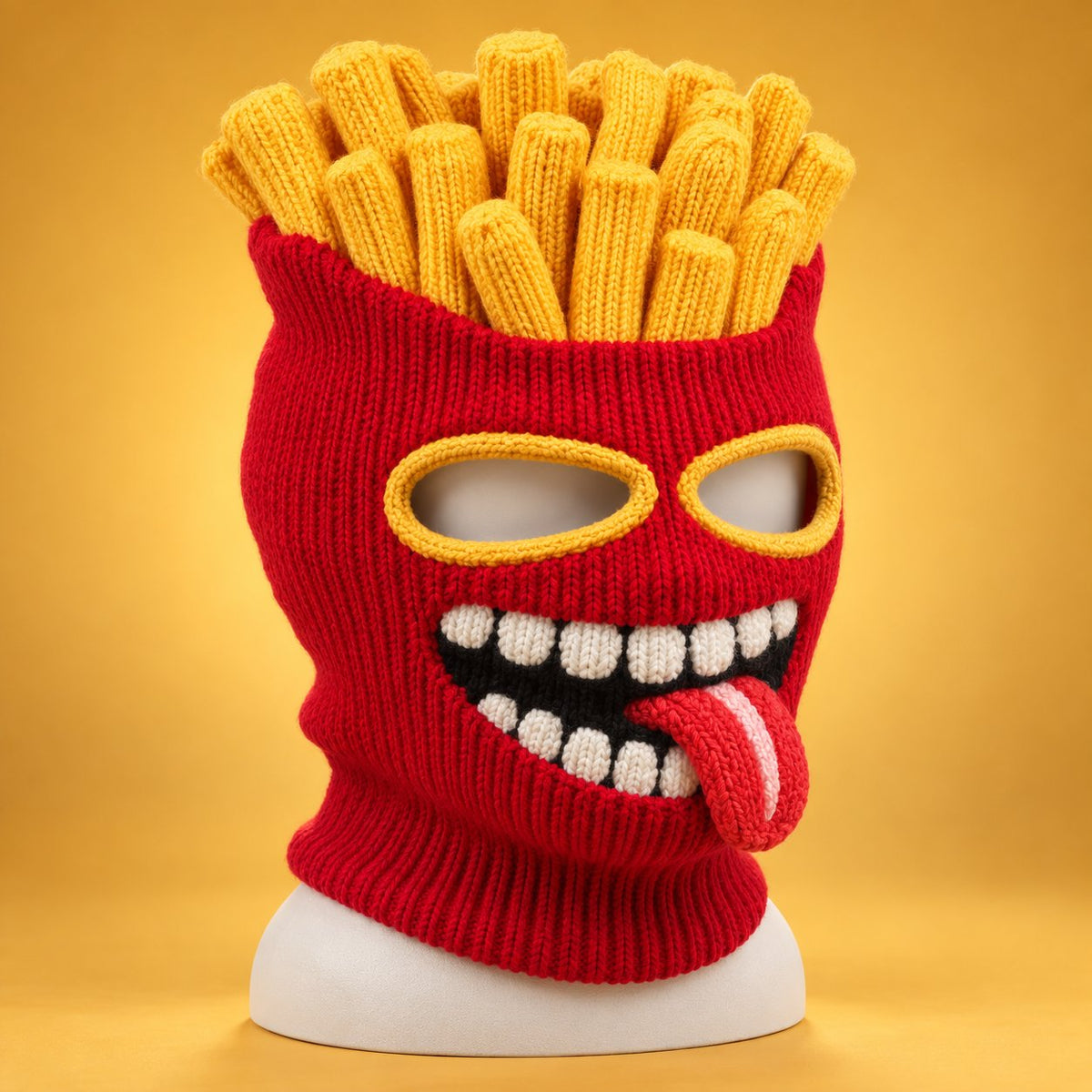 3D Fast Food Knit Balaclava - Thermal Ski & Snowboard Mask