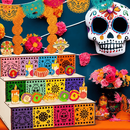 🎃Day of the Dead Wooden Altar Display Set
