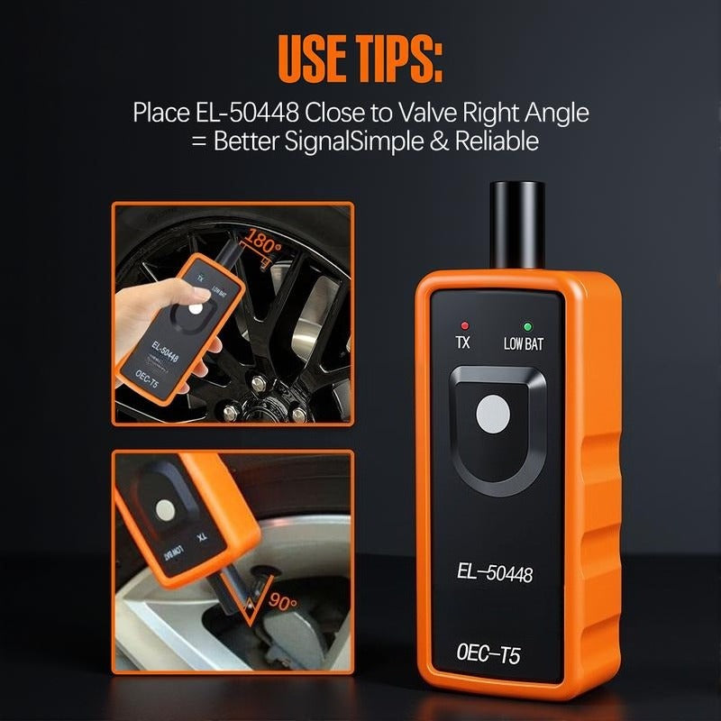 2-in-1 TPMS Relearn Reset Tool - GM & Ford Tire Sensor Activator