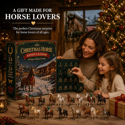 🐴 LAST DAY 49% OFF – 24 Days of Horse Friends Advent Calendar | 24 Unique Collectible Horse Figures & Equestrian Surprises for a Magical Christmas Countdown 🎄✨